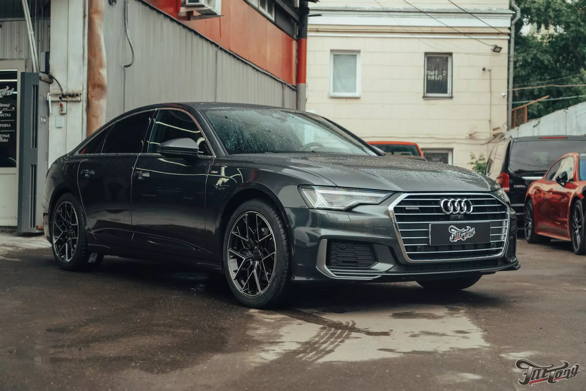 Audi A6. Комплексная шумоизоляция. Установка музыкальной системы. Кованые  диски