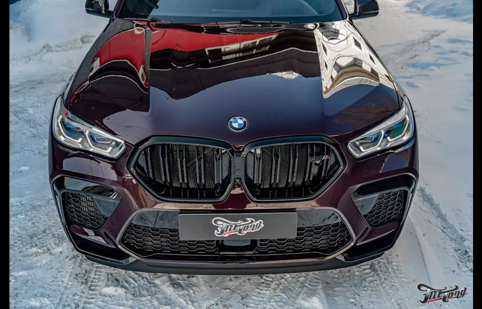 BMW X6M Competition. Антигравийная защита кузова полиуретаном Llumar!
