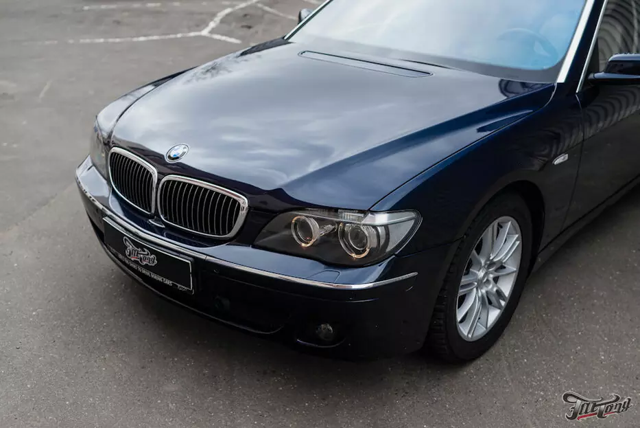 BMW 7 series (E65/E66). Жестяные работы и полный перекрас кузова, химчистка и ремонт салона!