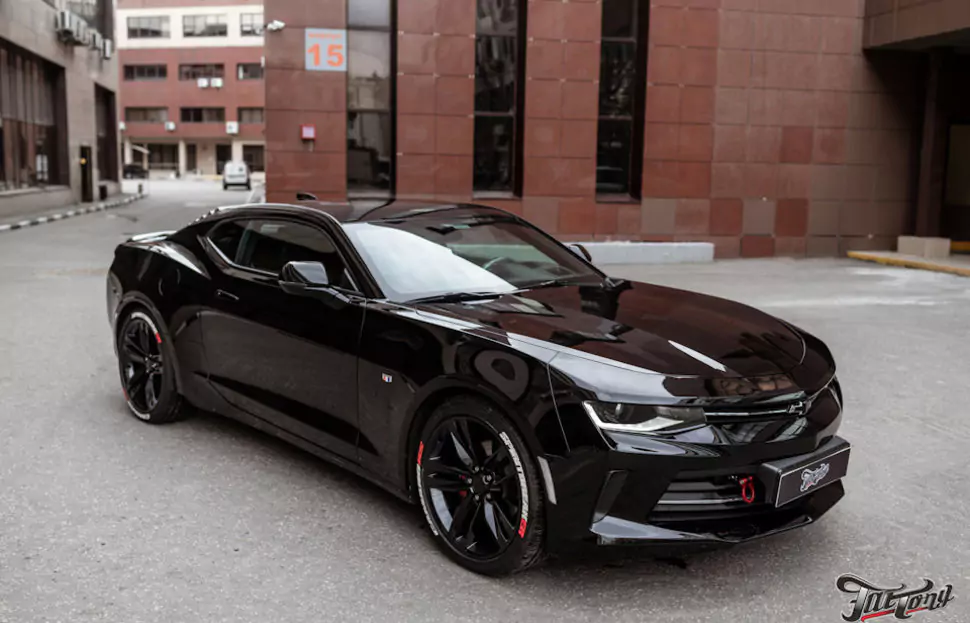 Chevrolet Camaro RS. Ремонт бампера, окрас дисков и суппортов