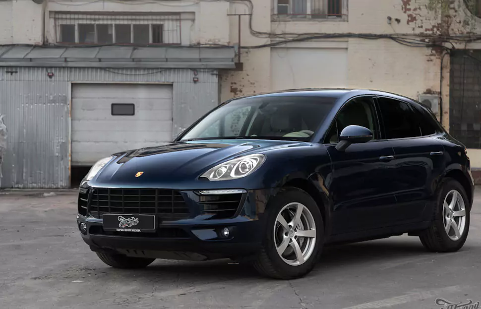 Porsche Macan. Антихром оконных молдингов