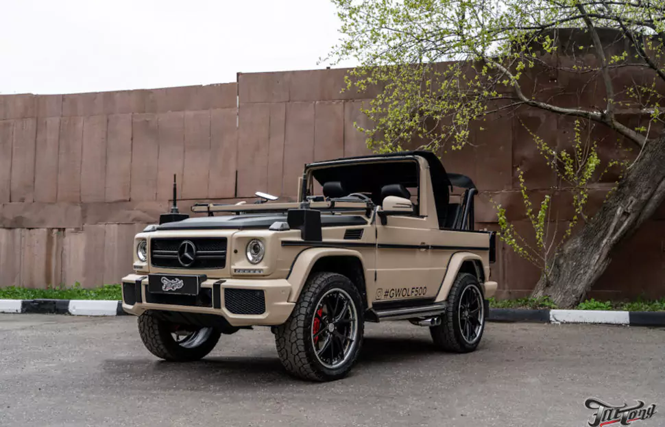 Mercedes G500 Cabrio. Финал проекта! Пошив салона, автозвук и многое другое!