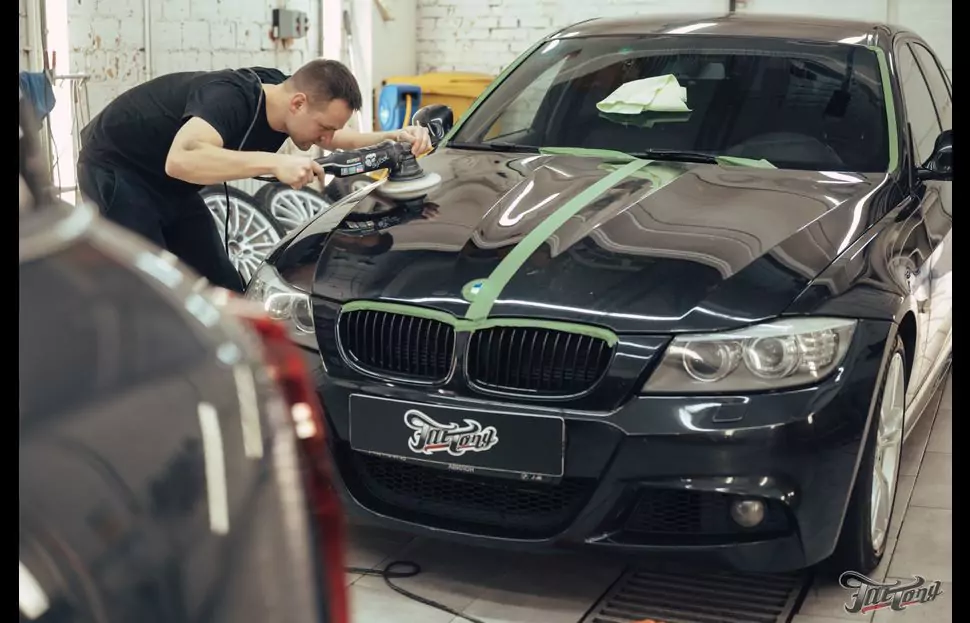 BMW 3 E90. Полировка + покрытие керамикой.