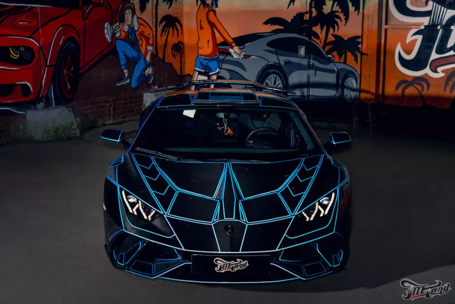 Lamborghini Huracan. Дизайн по мотивам фильма 