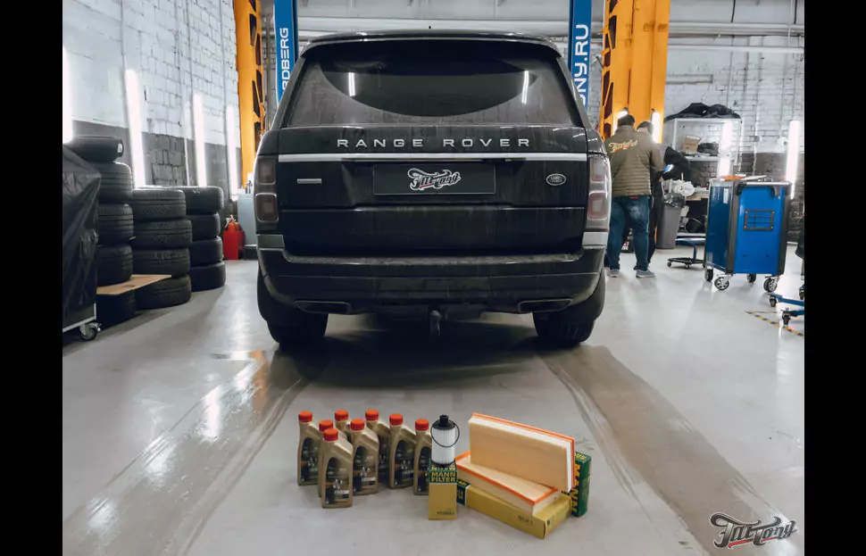 Техническое обслуживание Range Rover Autobiography и ремонт механизма открывания капота