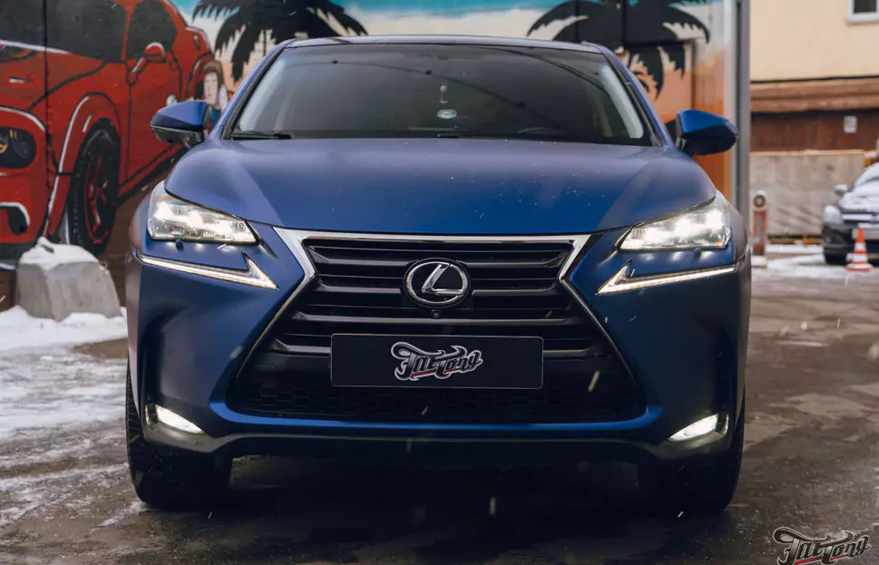 Ремонт Lexus NX200t после ДТП + оклейка матовой пленкой после ремонта