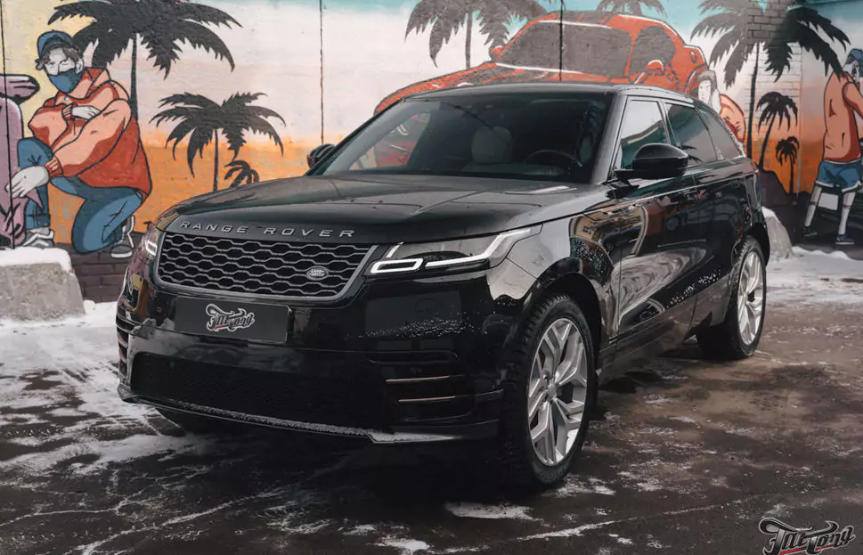 Химчистка светлого салона на Range Rover Velar