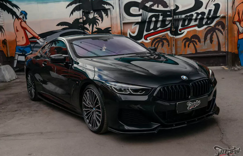 Окрас и установка обвеса, полный антихром для BMW 8