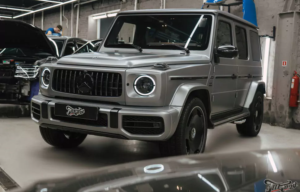 Антихром и окрас суппортов для Mercedes G-class