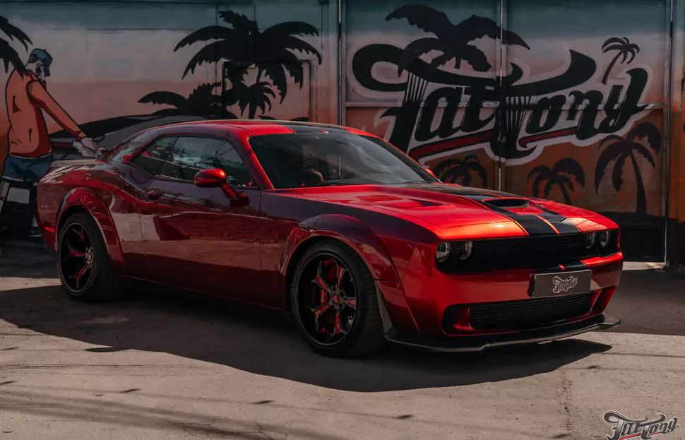 Вспомним большой проект по Dodge Challenger Hellcat?