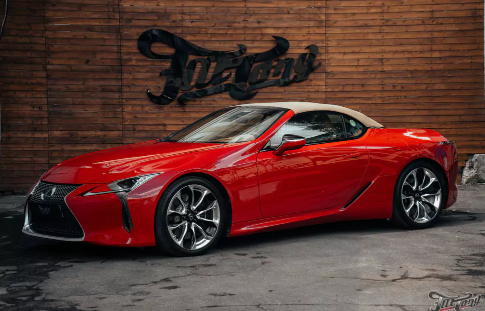 Выдача Lexus LC500 после полной смены цвета!