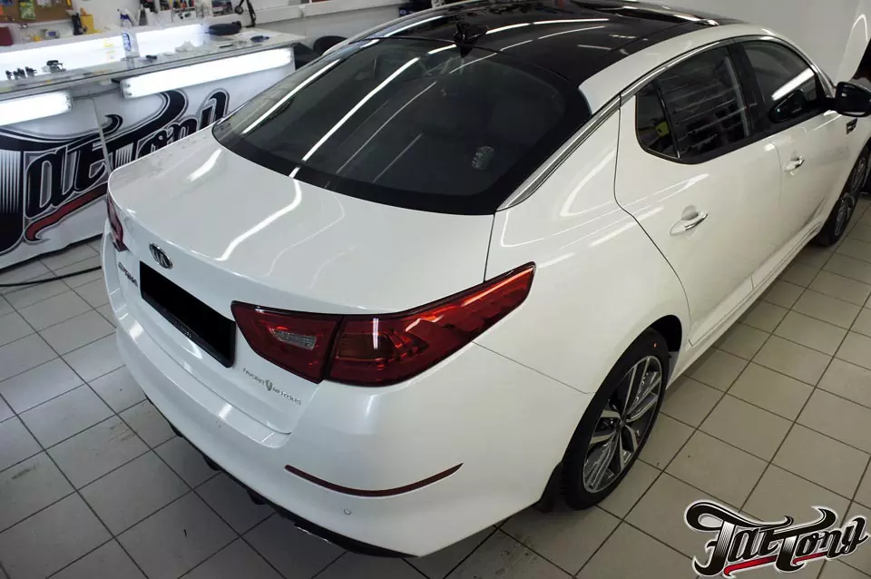 Kia Optima. Защита кузова полиуретаном Suntek PPF.