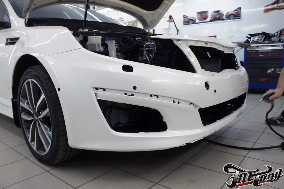 Kia Optima. Защита кузова полиуретаном Suntek PPF.