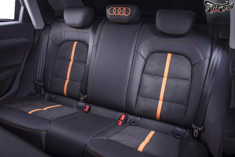 Audi Q3. Пошив сидений и дверных вставок.