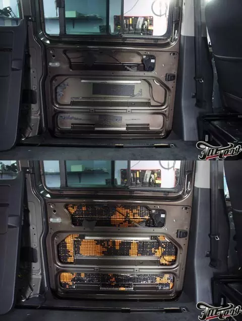 VW Multivan. Шумоизоляция класса Люкс и замена акустики.