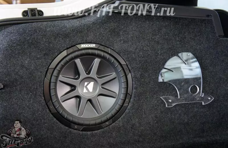 Лёгкая аудио инсталляция в багажник Skoda Octavia RS.
