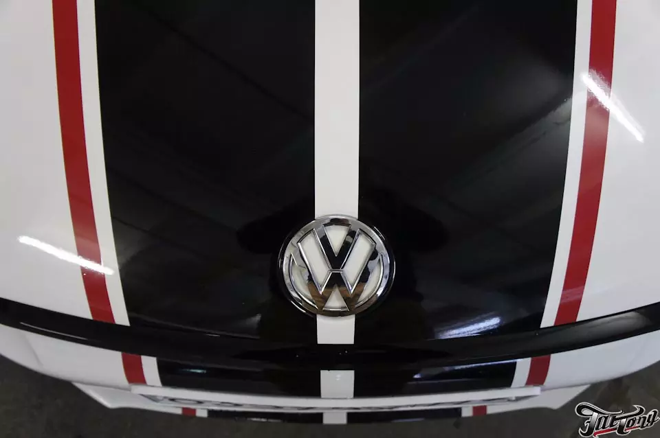 VW Scirocco. Изготовление и нанесение декоративных виниловых полос.